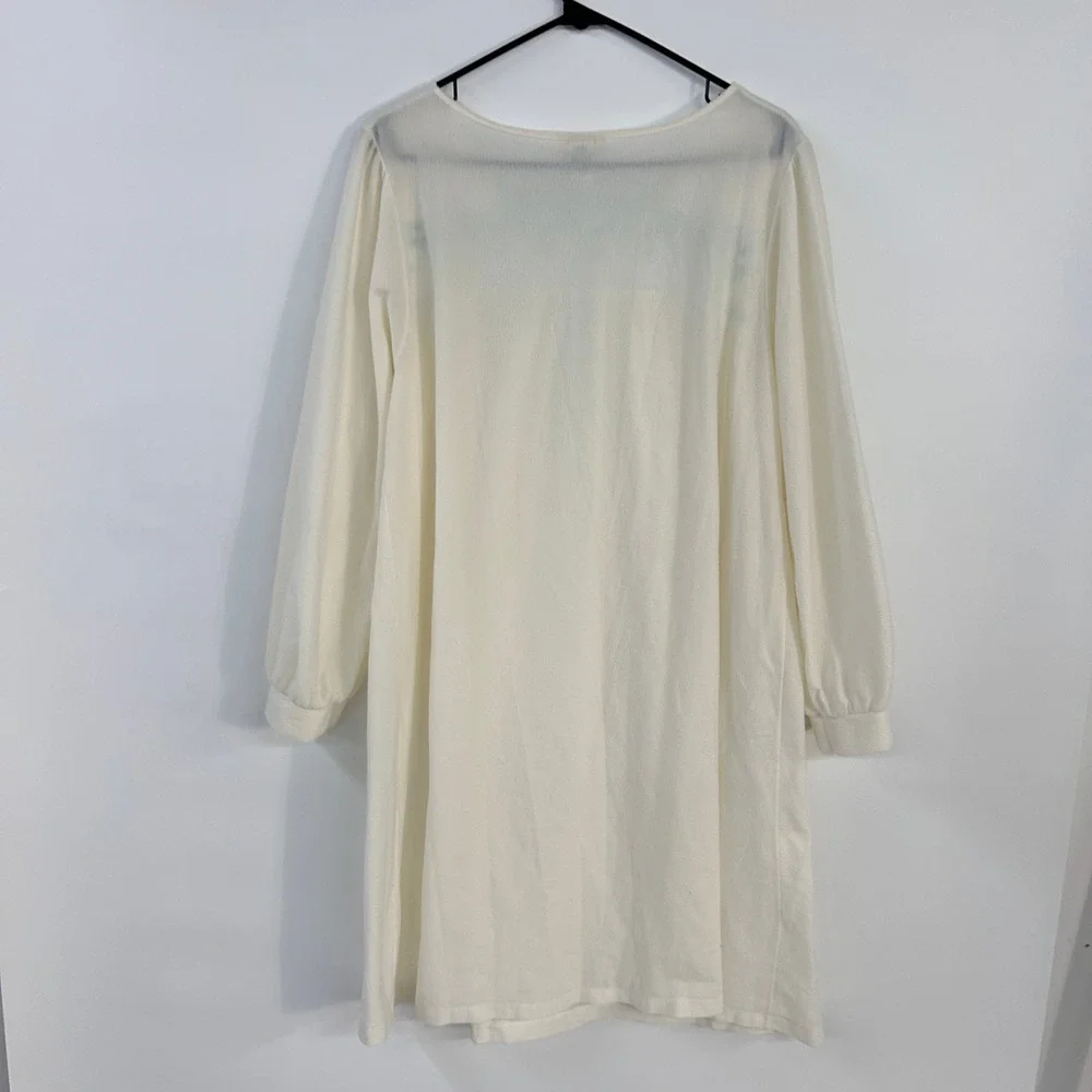 Vintage Nightgown 1X Embroidered Lace Ribbon Babydoll Coquette Granny Sears
